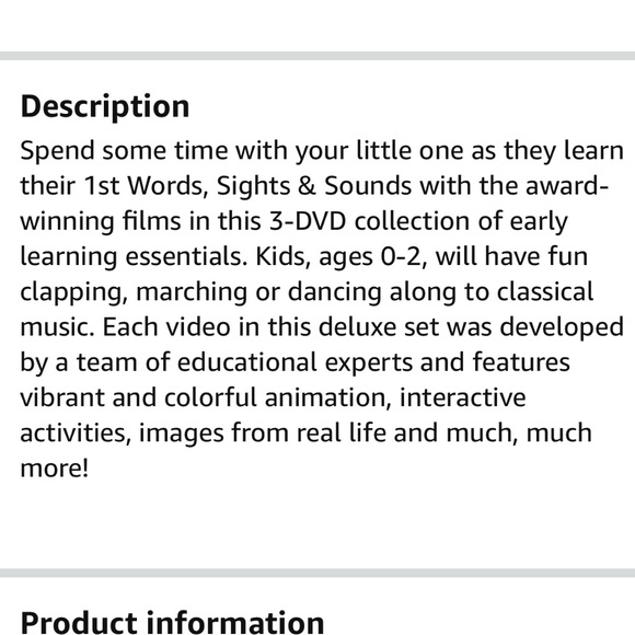 COPY - Little Steps First Words Sights & Sounds 3DVD’s - Picture 6 of 7